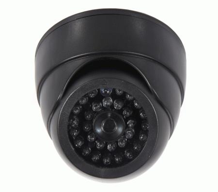 1 * Dummy Dome Security Camera Fake Infrared LED Flashing Blinking Surveillance CCTV