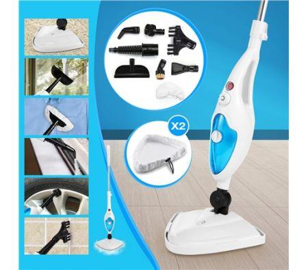 10-in-1 Steam Cleaning Mop-1300W-Blue&White
