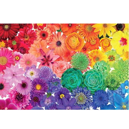 1000pcs Puzzle Jigsaw without frame 75*50cm # Bloom Flowers