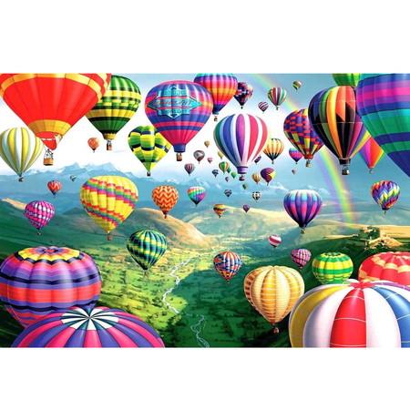 1000pcs Puzzle Jigsaw without frame 75*50cm # Hot air Balloons