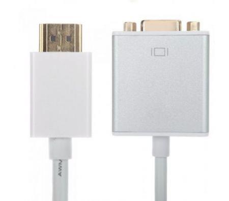 1080P HDMI Male to VGA Female Adapter Cable Video Converter with Audio Output 15cm