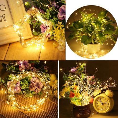 10m 100LED Copper Wire Dimmable USB LED Fairy String Lights Remote Control Christmas Lights