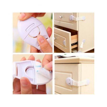 10Pcs Kids Baby Child Pet Proof Door Fridge Cupboard Cabinet Drawer Safety Locks