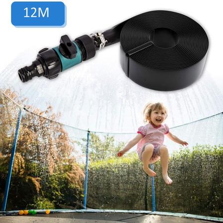 12M Trampoline Sprinklers Sprayer for Trampoline Net Outdoor Water Park Ajustable Length
