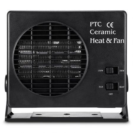 12V Car Portable 2 in 1 Electric Fan and Heater 150W / 300W Defroster Demister