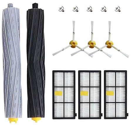 13 Pack Replacement Parts for iRobot Roomba 800 900 Series 805 860 870 871 880 890 960 980 985 Vacuum Accessories, Refill Kit with 1 Debris Extractor, 3 Filters, 3 Side Brushes and Screws
