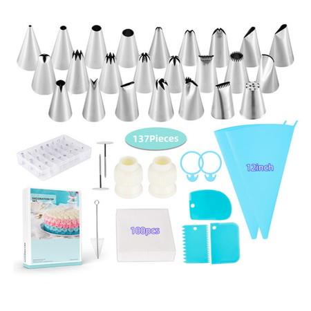 137PCS Baking Set with Springform Cake  Decorating Kits