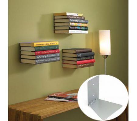 14x14x13 Wall Design Home Decor Invisible Conceal Book Shelf Floating Bookshelf