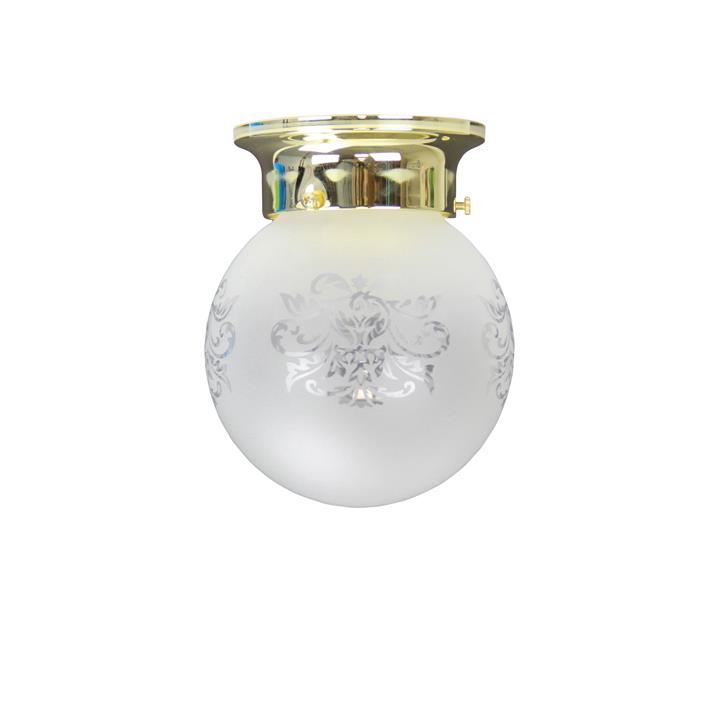 15Cm Boston Frost Batten Fix / Brass