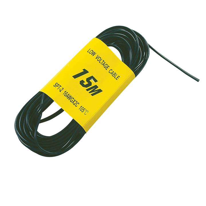 15M Pack 12V Garden Lighting Cable Bk