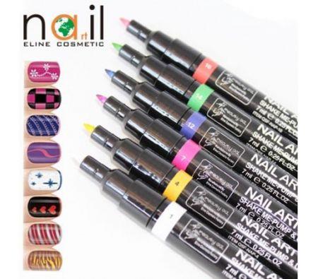 16 Colors DIY Nail Art Pen Polish Painting