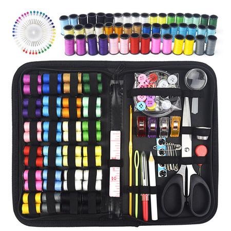 172 Pcs DIY Mini Sewing Kit Portable Emergency, Sew Repair Kit with Scissors, Thimble ETC
