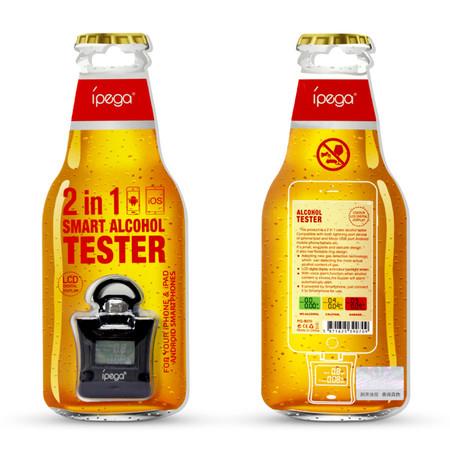 2 In 1 Color Digital Alcohol Tester Voice Alarm Sensor