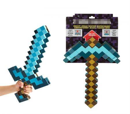 2 in 1 Minecraft Transforming Sword & Pickaxe