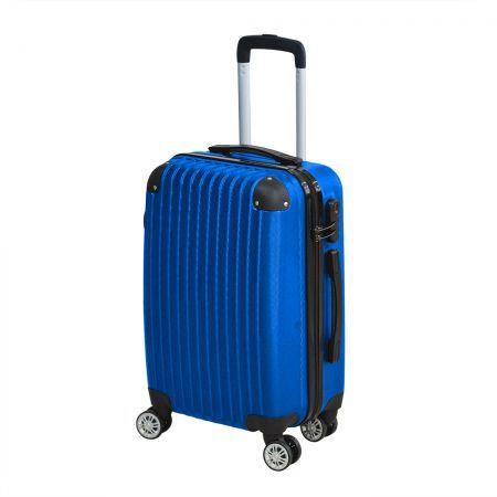 20 Cabin Luggage Suitcase Code Lock Hard Shell Travel Case Carry On Bag Trolley