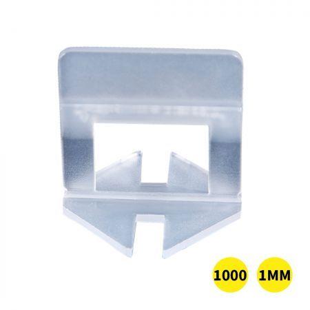 2000x 1MM Tile Leveling System Clips Levelling Spacer Tiling Tool Floor Wall