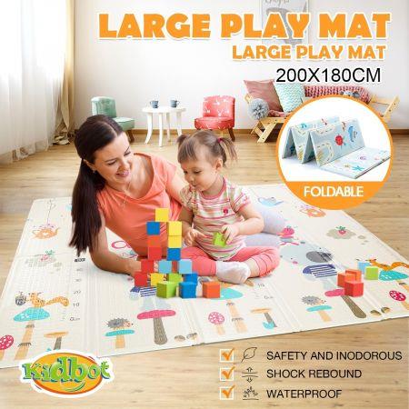 200cmx180cm 15mm Thick Reversible Baby Play Mat Kids Activity Gym Center