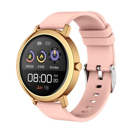 2021 New  Smartwatch Built-in MP3 Music Playback, Phone Call, Heart Rate Monitor, for Android IOS Band col. Pink