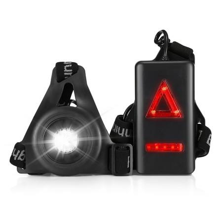 20M Lighting USB Charging Night Running Sports LED Light with Red Taillight