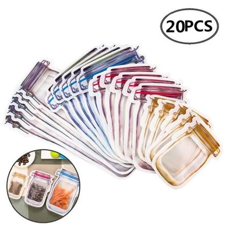 20PACKS Reusable Mason Jar Bottles Bags