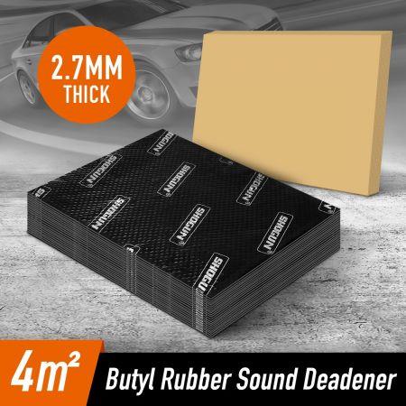 20Pcs Car Truck Vibration Sound Deadening Mat 2.7mm Butyl Rubber Sound Deadeners
