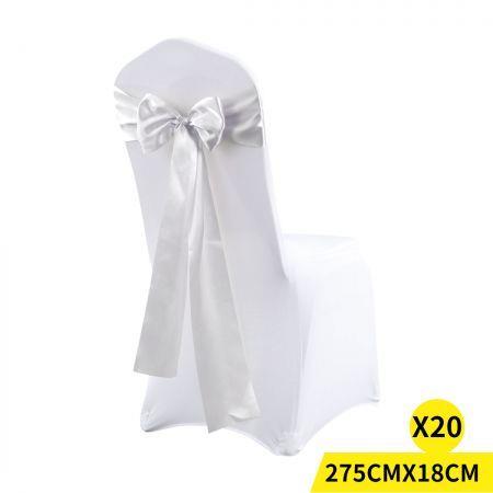 20x Satin Chair Sashes Cloth Cover Wedding Party Event Decoration Table Runner