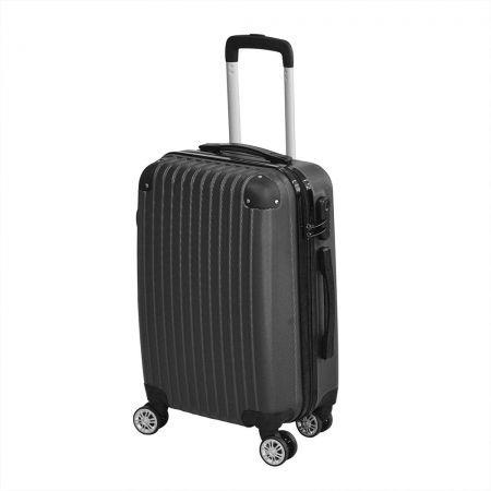 24 Cabin Luggage Suitcase Code Lock Hard Shell Travel Case Carry On Bag Trolley