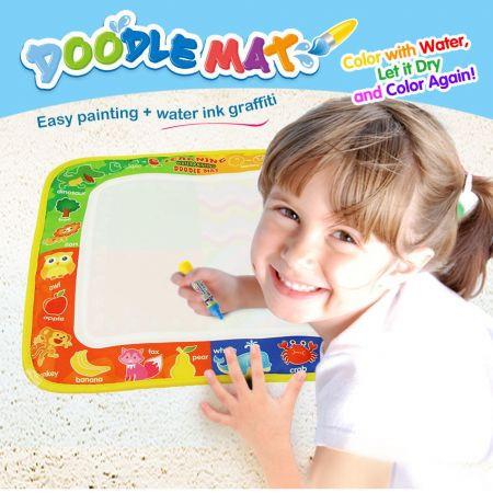 29 X 19 Cm  Water Drawing Painting Mat Board with Magic Pen Doodle Early Learning Educational Toy