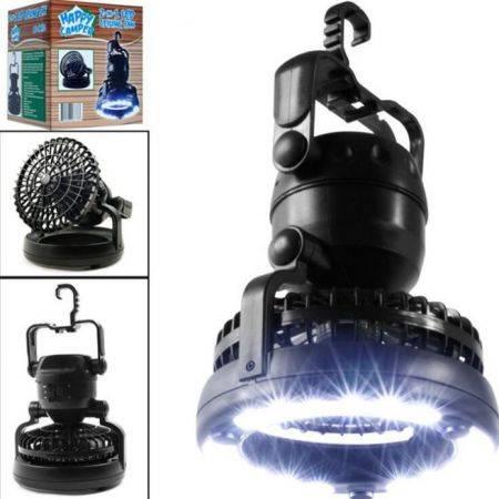 2in1 LED Light Camping Fan w/ Hanging Hook Portable/Weather Resistant Lamp/Torch