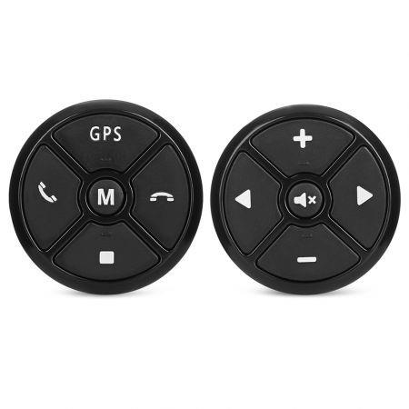 2PCS�Universal�Car Steering Wheel Controllers 10-key Control for GPS Navigation DVD Player