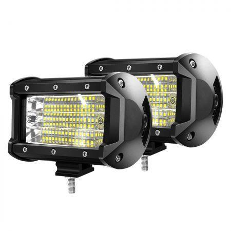 2x 5inch LED Light Bar Work Flood Spot Beam Lamp Offroad Caravan Strip Lights