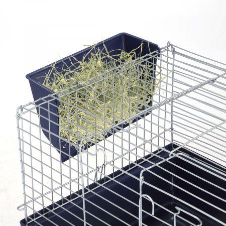 3 Levels Rabbit Cage Hutch Metal Cat Ferret Guinea Pigs House Small Animal Pet Crate