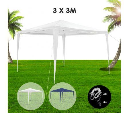 3x3m White Waterproof Outdoor Garden Gazebo