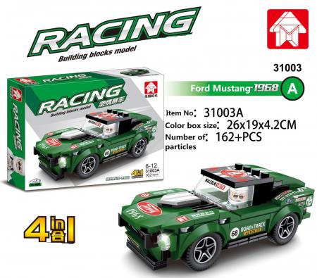 4 IN 1 Race Car Building Block Small Compatible With Brand 2020 Mini Truck Brick