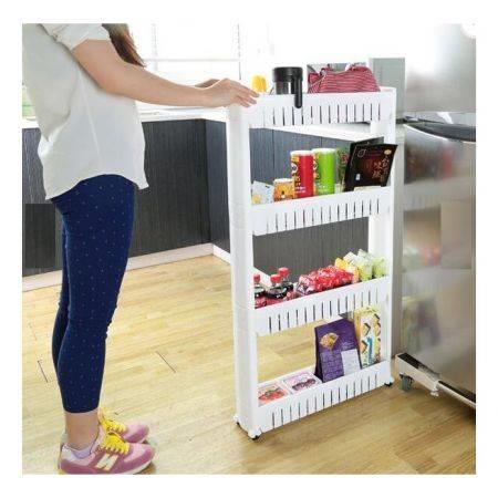 4 Layers DIY Removable Bathroom Kitchen Storage Shelves Green