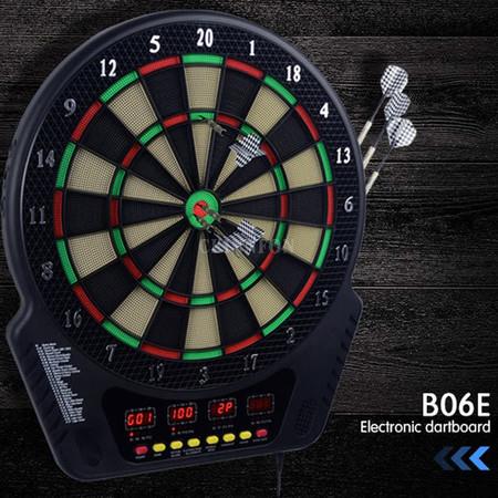4 LED Display Electronic Dartboard Display 21 Games Voice+ Soft Tip Darts Indoor Sport Scoring Board Dartboard Set