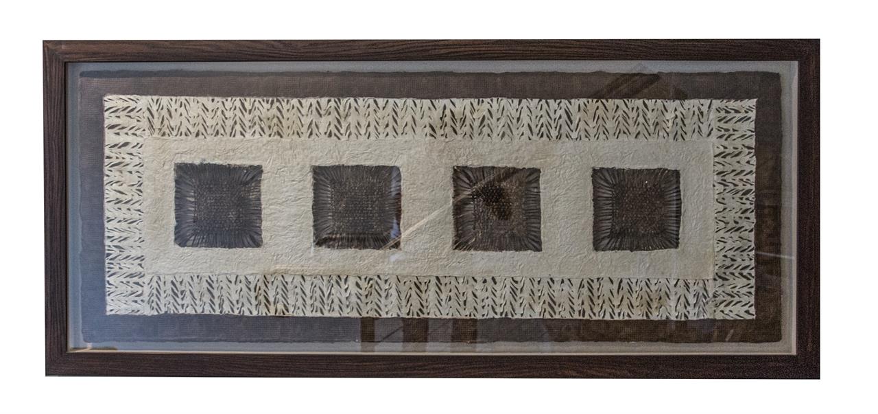 4 Panel Wall Art in Wooden Frame