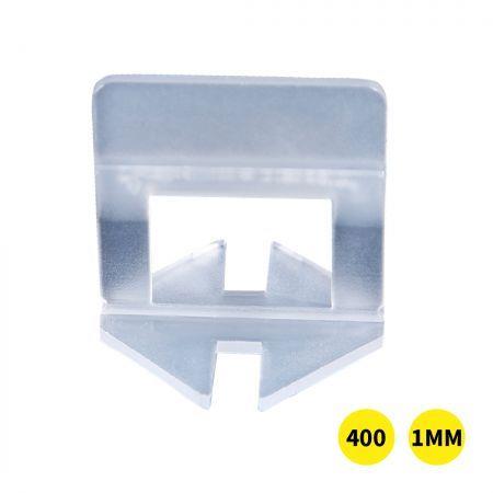 400x 1MM Tile Leveling System Clips Levelling Spacer Tiling Tool Floor Wall