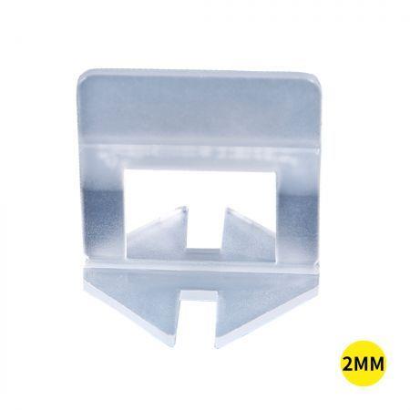 400x 2MM Tile Leveling System Clips Levelling Spacer Tiling Tool Floor Wall