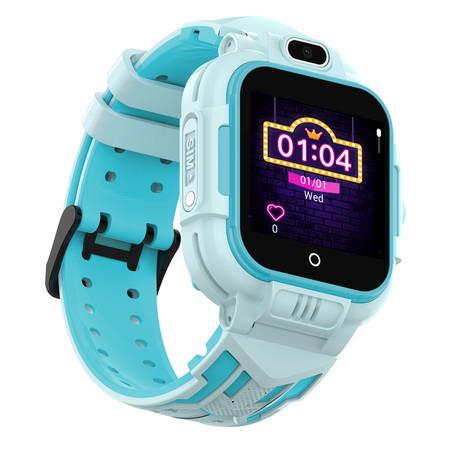 4G Kid Smart Watch Vedio Call SOS Phone Watch GPS+WIFI AI Voice Smartwatch Color Lt.Blue