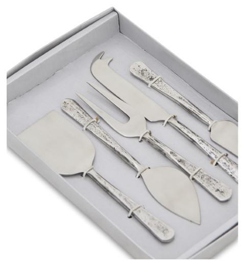 5 Piece Stainless Steel Cheese Knife Gift Set - Silver - 19/16.5x5cm