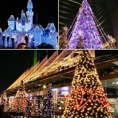 52M 500LED String Solar Powered Fairy Lights - Warm White