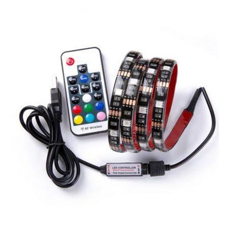 5M 5050 SMD RGB DC5V USB LED Strip Light Tape for TV Background Waterproof