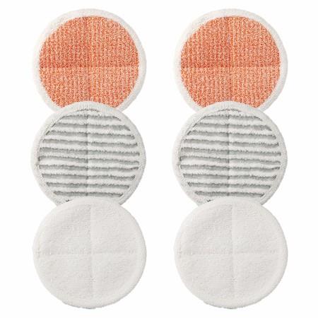 6 Pack Replacement Pads for Bissell Spinwave 2124,2039A,2307,23157,20391,20399 Powered Hard Floor Mop