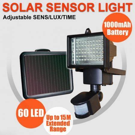 60 LED Ultra Bright Solar Light Motion Detection Sensor Security Garden Flood