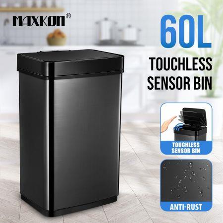 60L Sensor Bin Automatic Trash Can Touch-free Kitchen Garbage Bin