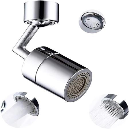 720 degree Rotatable  Universal Splash Filter Faucet, Anti-Splash, 2-Layer Net Filter, Double O-Ring  Leakproof