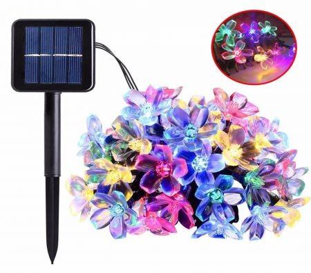 7M 12M Solar Garden lights LED String light Outdoor Fairy Lights Street Flower Garland For Indoor Garden Party Xmas Tree Decor