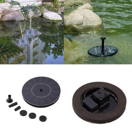 7V Solar Power Floating Brushless Water Pump Garden Landscape Submersible Fountain