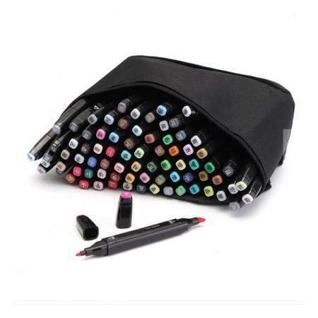 80 Colors Anime Art Marker Double Headed Sketch Alcohol Marker Pen Set
